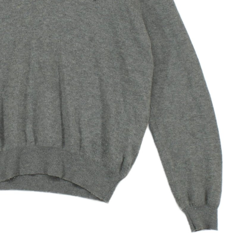Mens V-Neck Jumper Long Sleeve Merino Wool