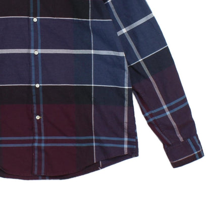 Mens Plaid Shirt Long Sleeve Tailored