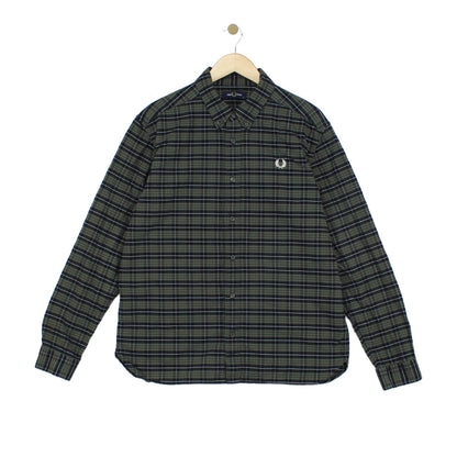 Mens Plaid Shirt Long Sleeve Button Up