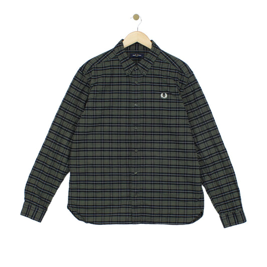 Mens Plaid Shirt Long Sleeve Button Up