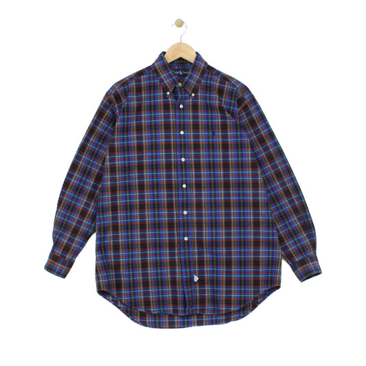 Mens Plaid Shirt Button Down