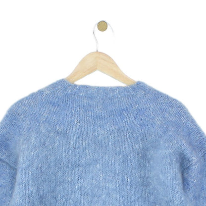 Womens Mohair Jumper Crew Neck Wool Blend