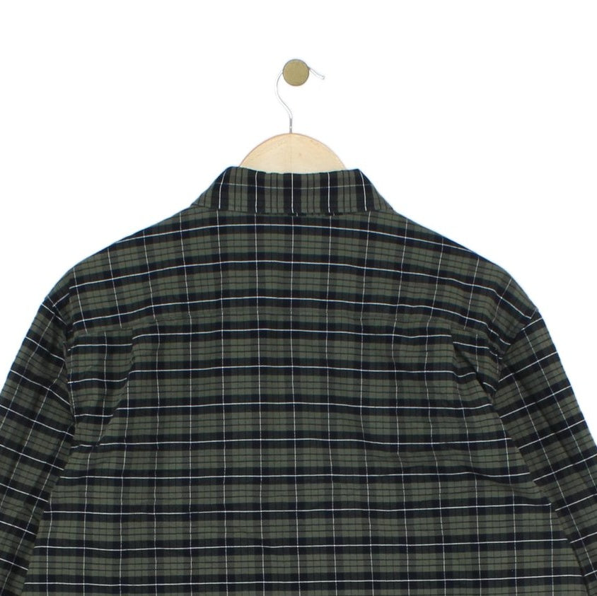 Mens Plaid Shirt Long Sleeve Button Up