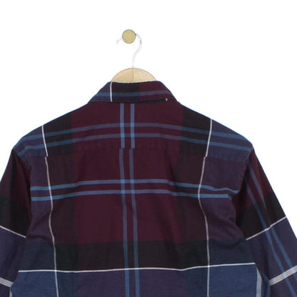 Mens Plaid Shirt Long Sleeve Tailored