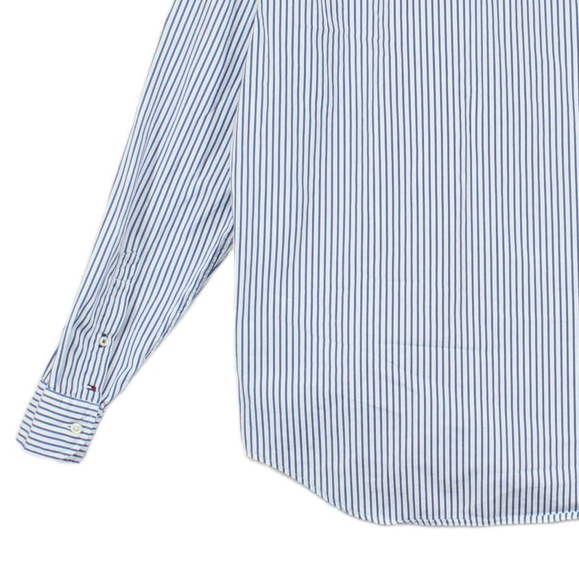 Mens Striped Shirt Button Up Long Sleeve Classic