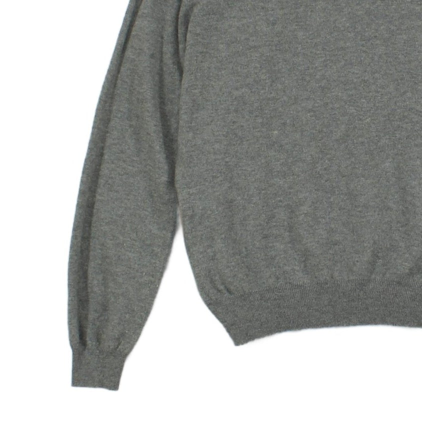Mens V-Neck Jumper Long Sleeve Merino Wool