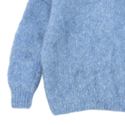 Womens Mohair Jumper Crew Neck Wool Blend