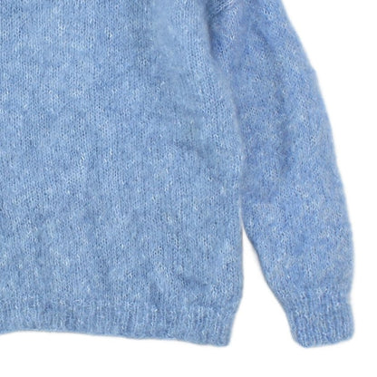 Womens Mohair Jumper Crew Neck Wool Blend