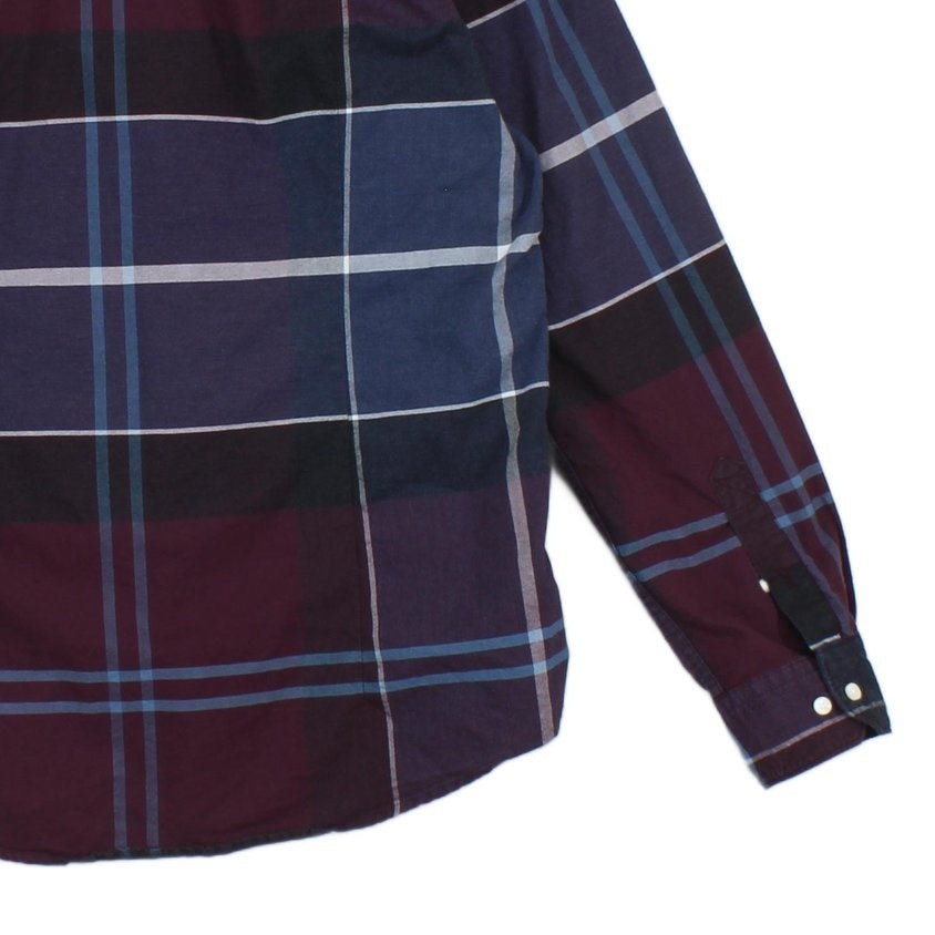 Mens Plaid Shirt Long Sleeve Tailored