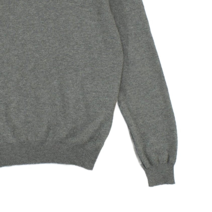 Mens V-Neck Jumper Long Sleeve Merino Wool