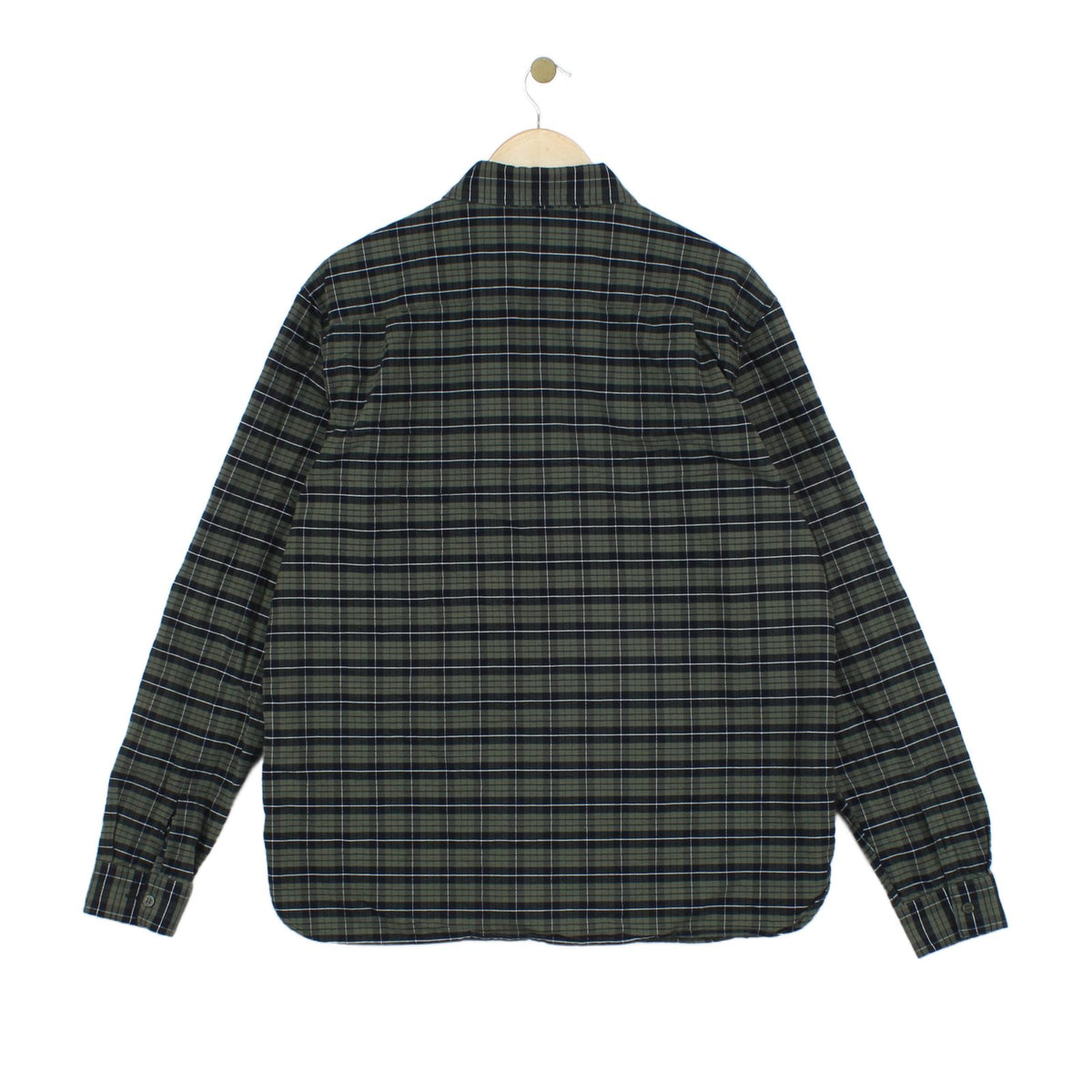 Mens Plaid Shirt Long Sleeve Button Up