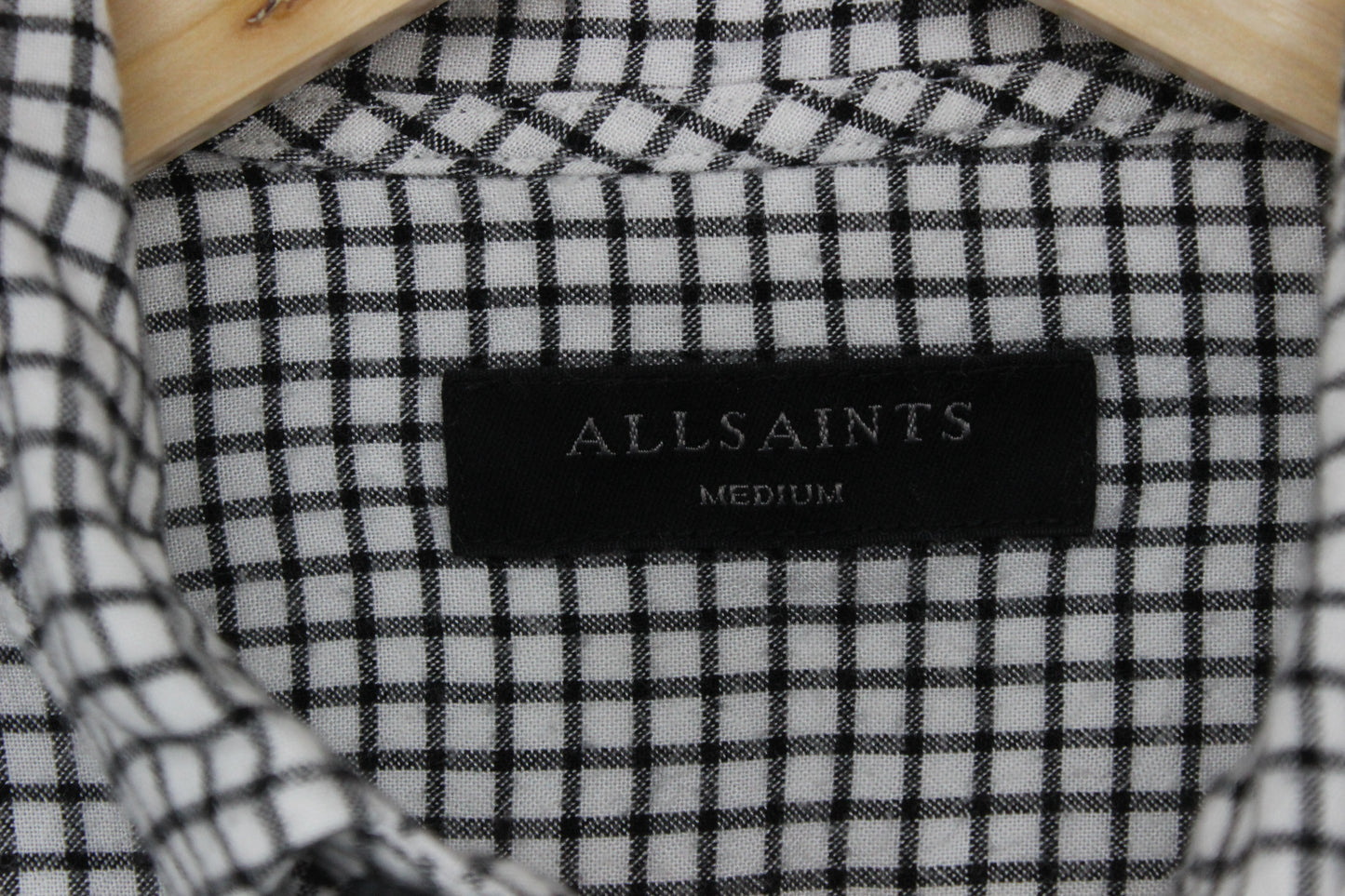 Mens Shirt Check Button Up Long Sleeve