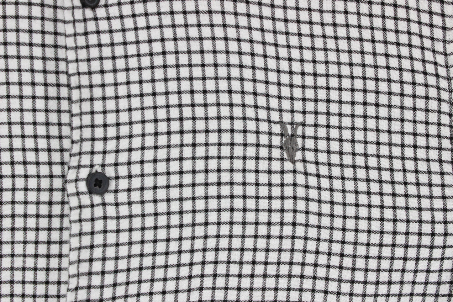 Mens Shirt Check Button Up Long Sleeve