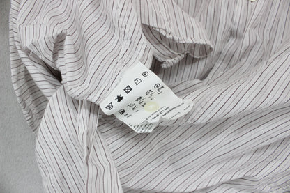 Mens Striped Shirt  Short Sleeve Button Up