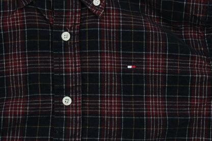 Mens Corduroy Plaid Shirt Long Sleeve