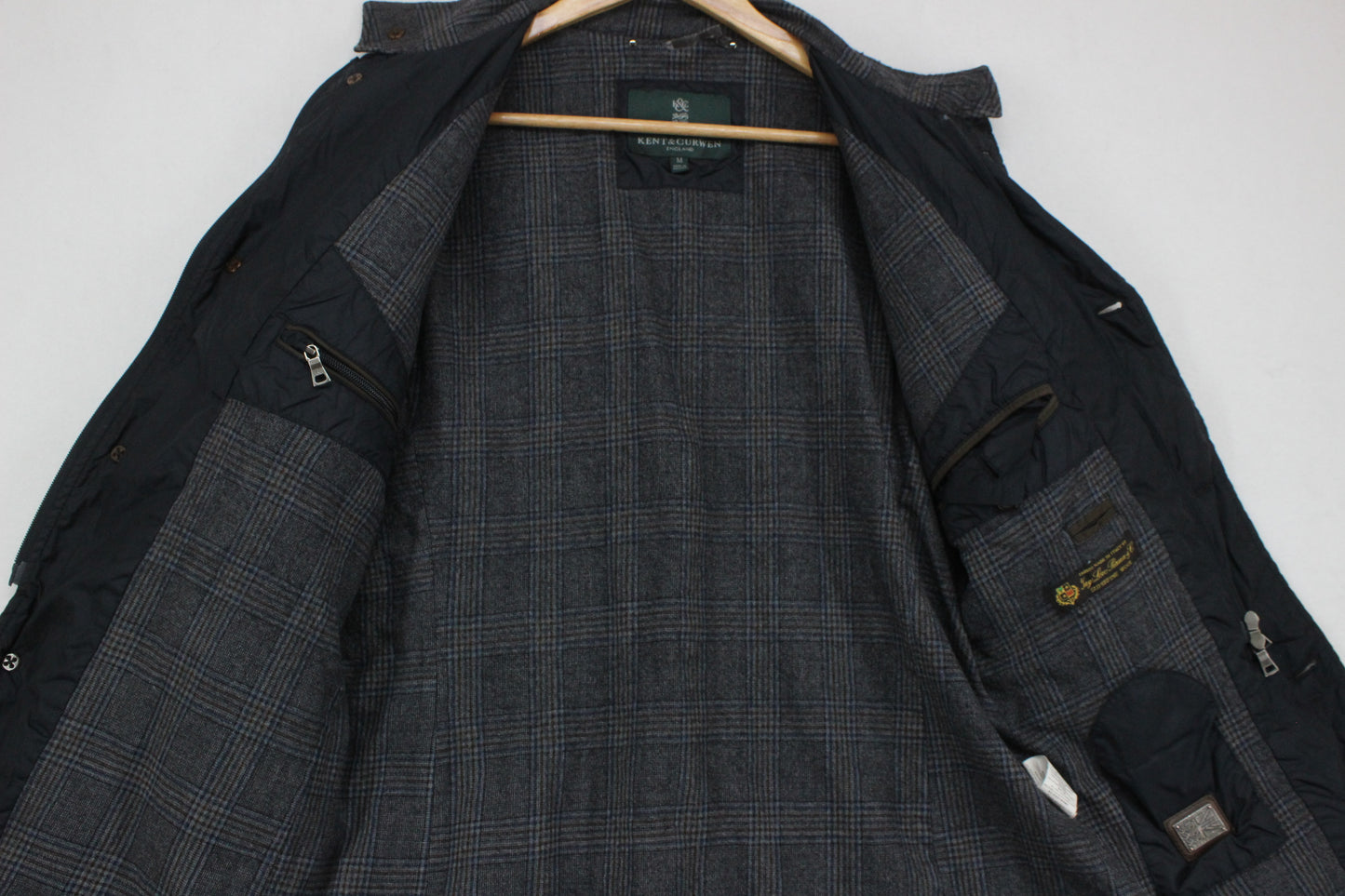 Mens Quilted Jacket Classic Button Pocket