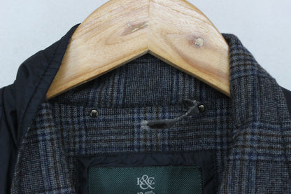 Mens Quilted Jacket Classic Button Pocket