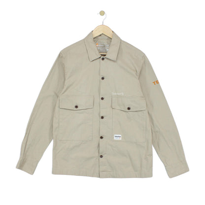 Mens Overshirt Long Sleeve Button Up Relaxed Fit