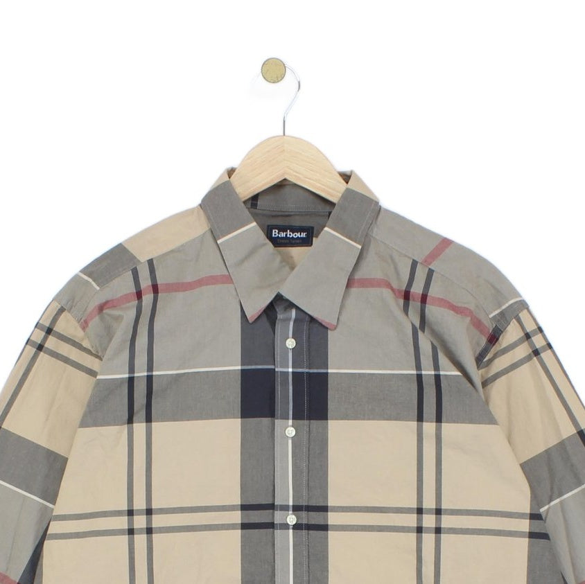 Mens Check Shirt Plaid Long Sleeve