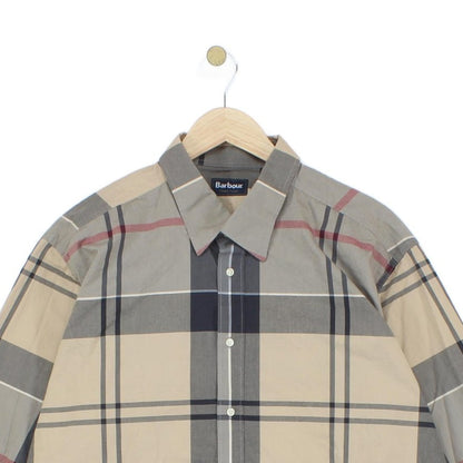 Mens Check Shirt Plaid Long Sleeve