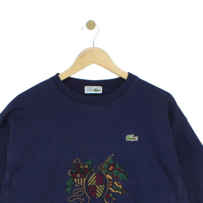 Womens Spell Out Sweatshirt Oversized Embroidered