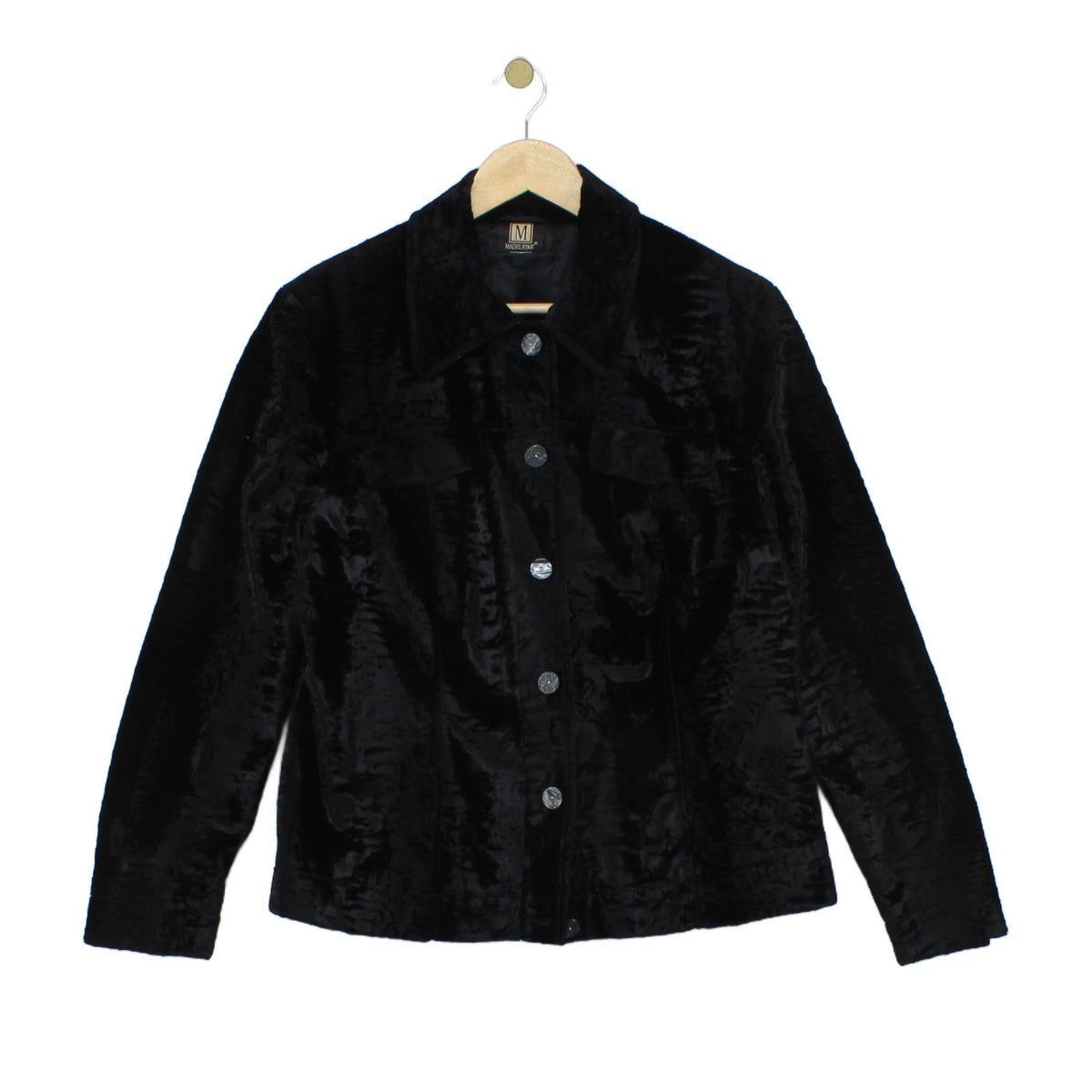Womens Velour Jacket Button Long Sleeve
