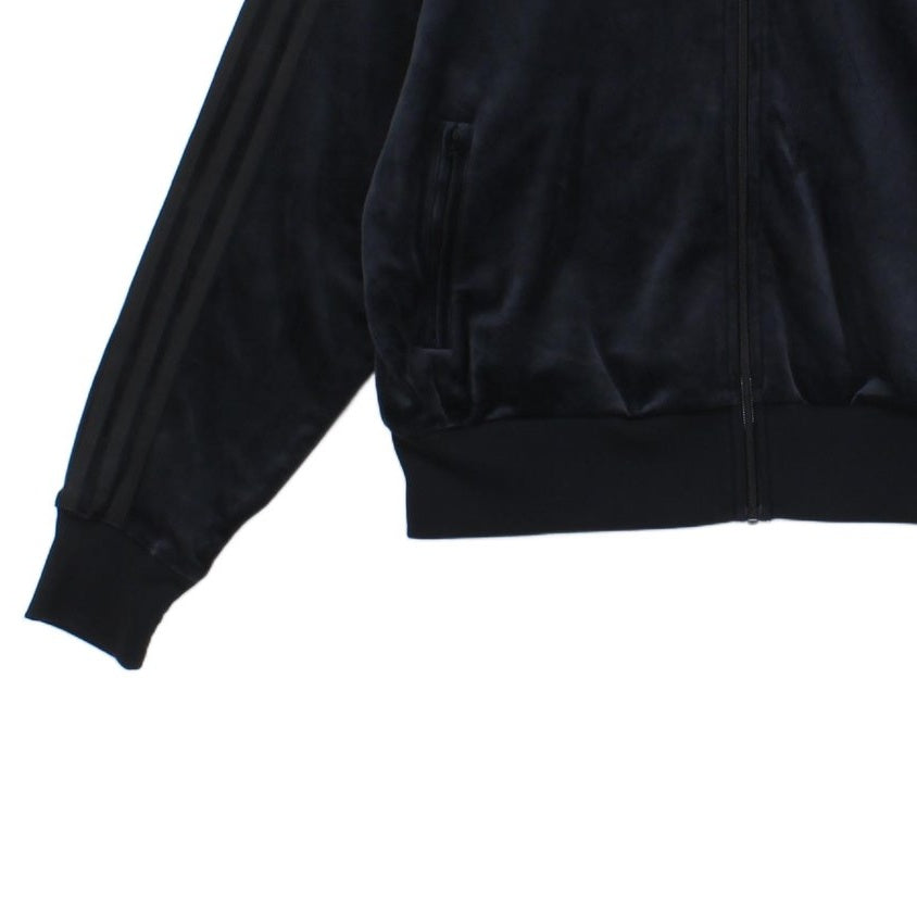 Womens Velour Track Jacket Full Zip 80S Casuals