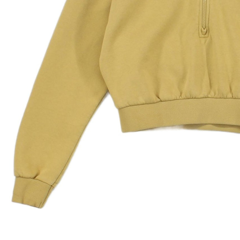 Womens 1/4 Zip Sweatshirt Outdoor Cropped