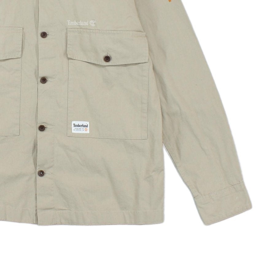Mens Overshirt Long Sleeve Button Up Relaxed Fit