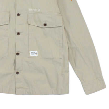 Mens Overshirt Long Sleeve Button Up Relaxed Fit