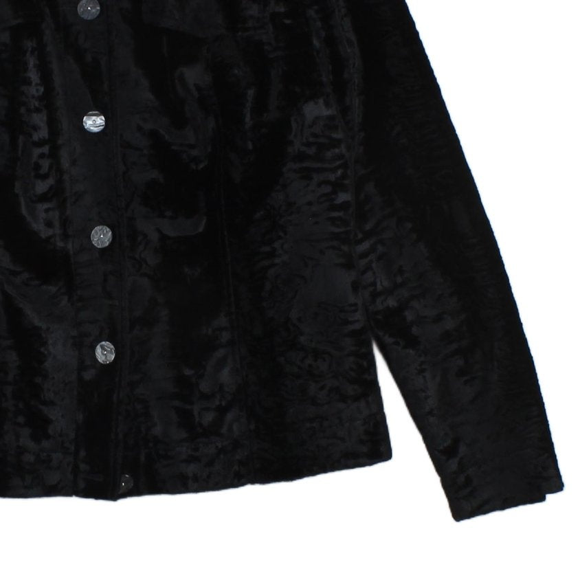 Womens Velour Jacket Button Long Sleeve
