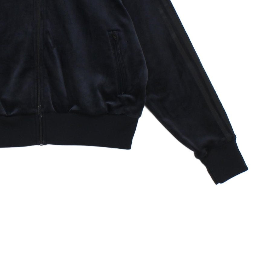 Womens Velour Track Jacket Full Zip 80S Casuals