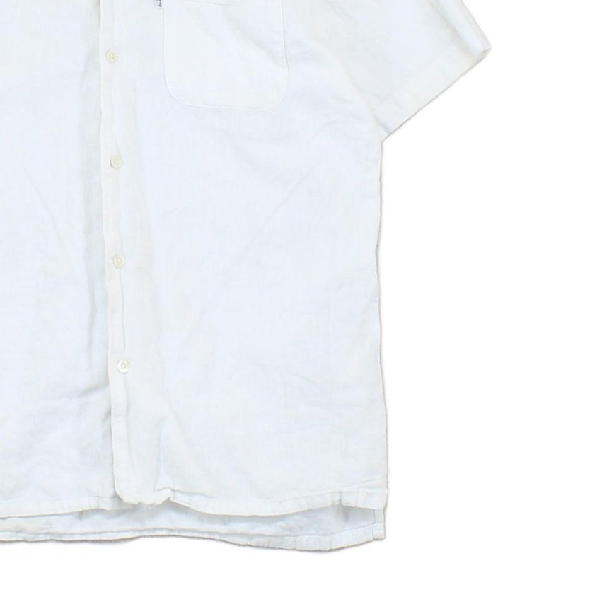 Mens Shirt Short Sleeve Button Up Summer Revere Collar