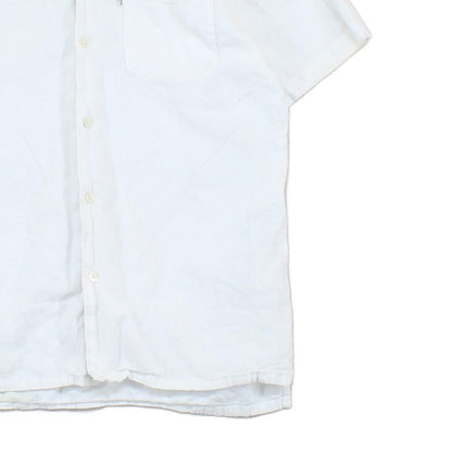 Mens Shirt Short Sleeve Button Up Summer Revere Collar
