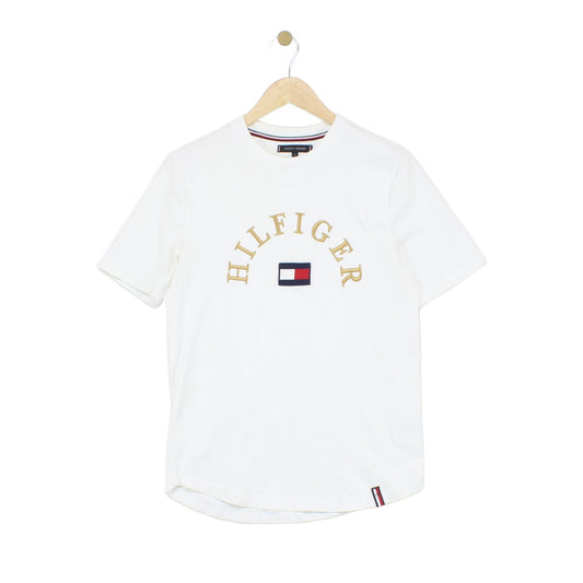 Mens T-Shirt Logo Short Sleeve Embroidered