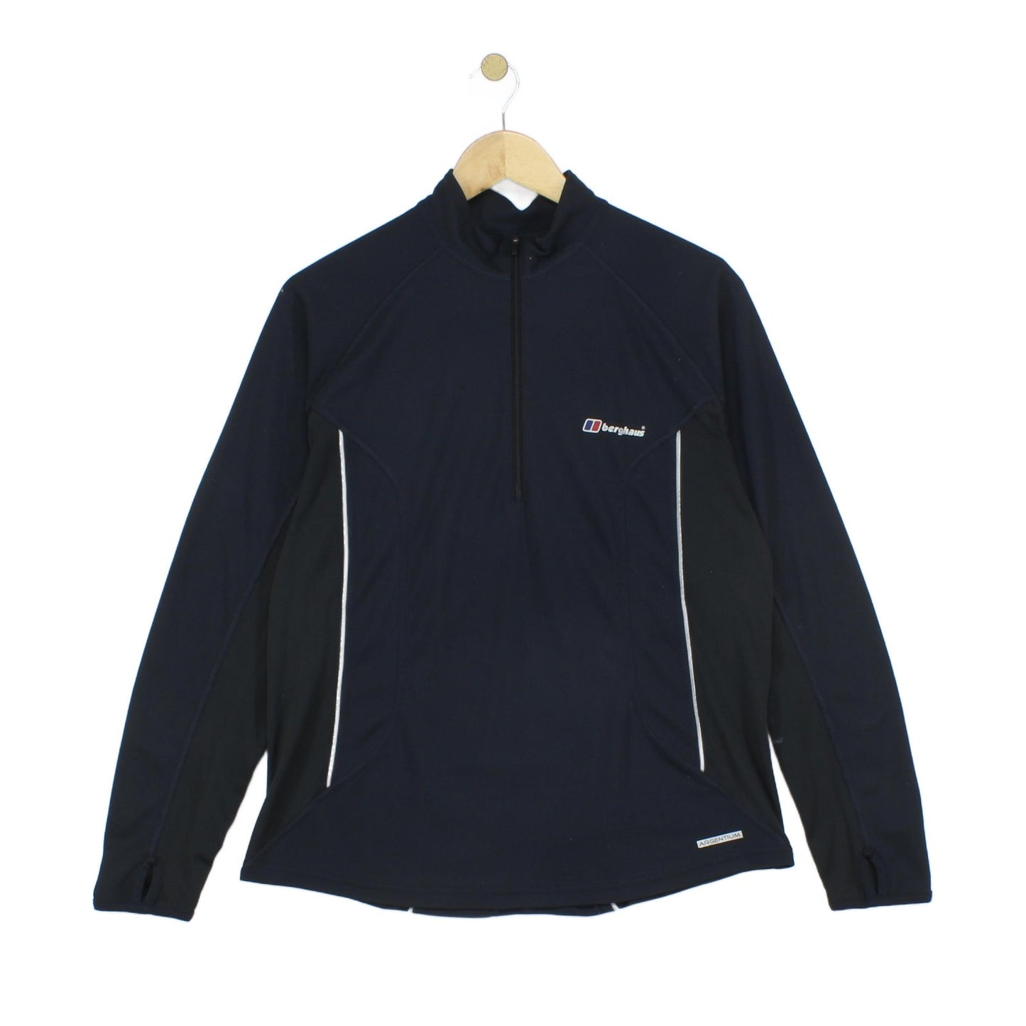 Mens Argentium 1/4 Zip T Shirt Outdoor Lightweight
