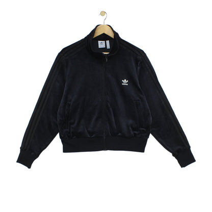 Womens Velour Track Jacket Full Zip 80S Casuals