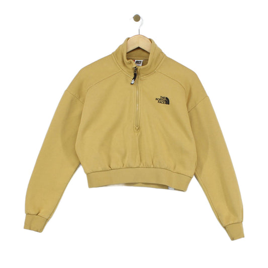 Womens 1/4 Zip Sweatshirt Outdoor Cropped