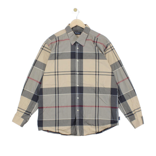 Mens Check Shirt Plaid Long Sleeve