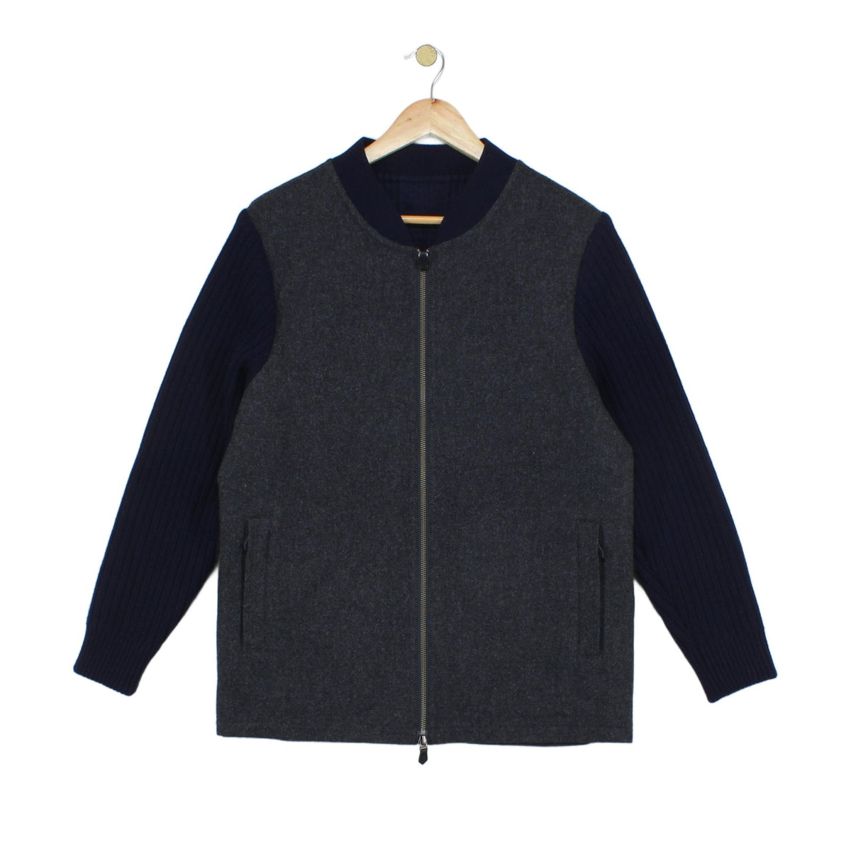 Mens Wool Jacket Made In Japan Full Zip
