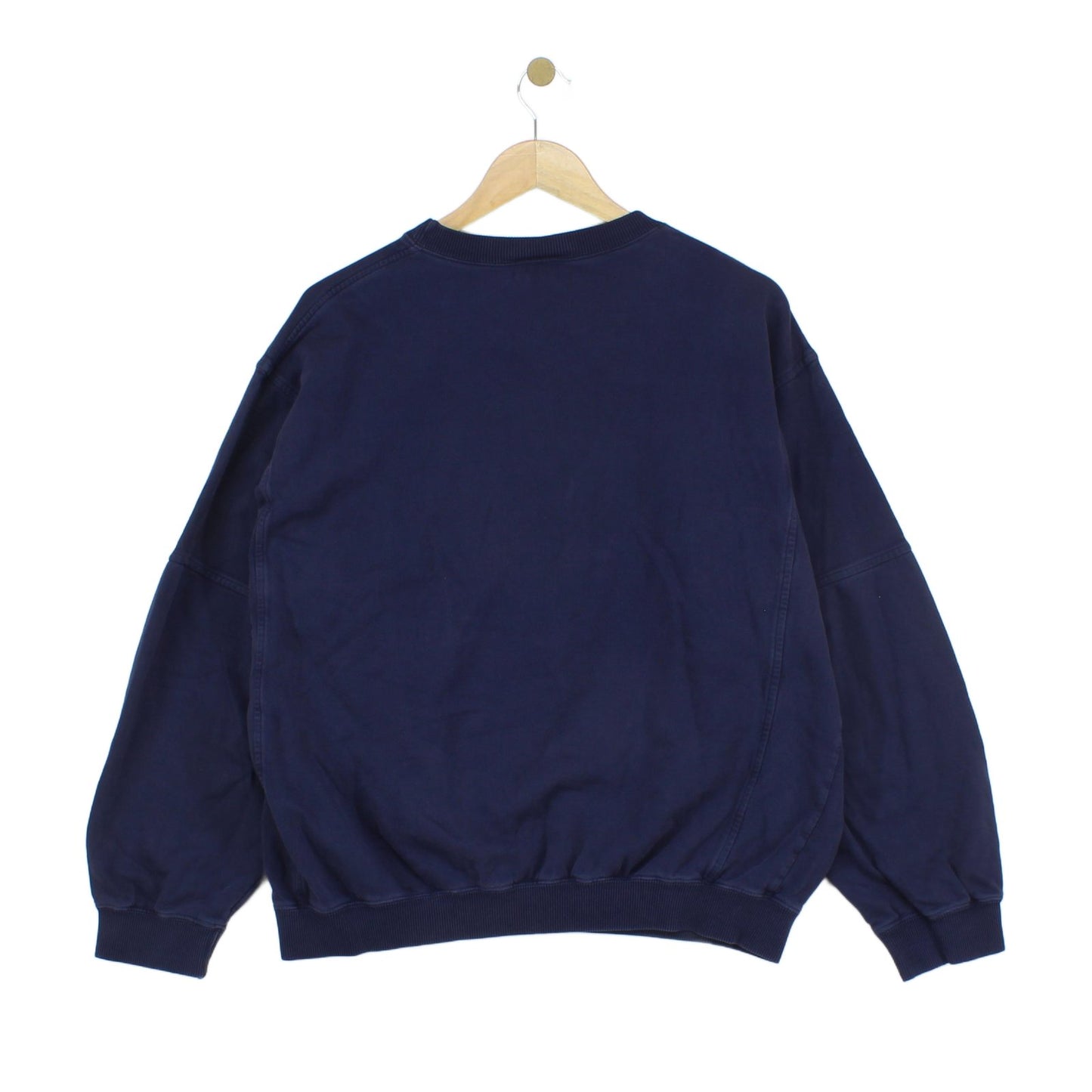 Womens Spell Out Sweatshirt Oversized Embroidered