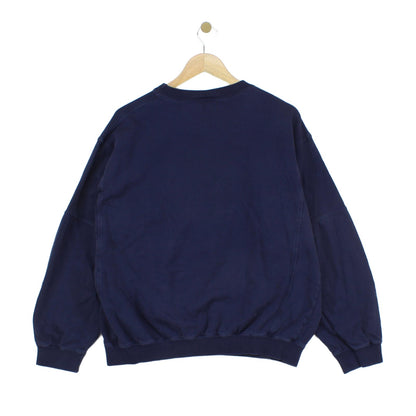 Womens Spell Out Sweatshirt Oversized Embroidered