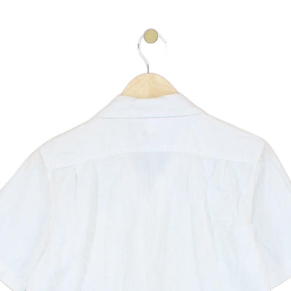 Mens Shirt Short Sleeve Button Up Summer Revere Collar