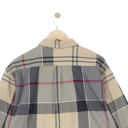 Mens Check Shirt Plaid Long Sleeve