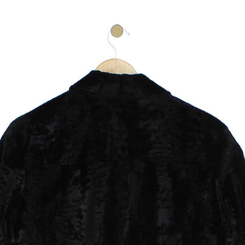 Womens Velour Jacket Button Long Sleeve