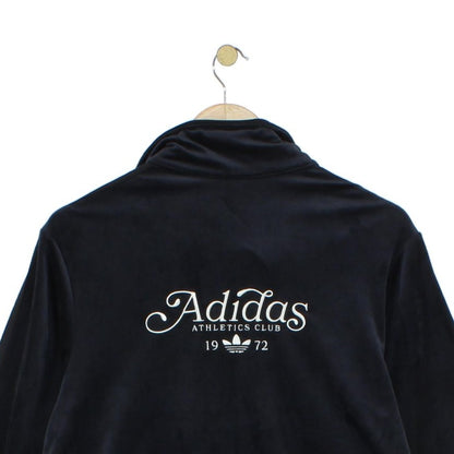 Womens Velour Track Jacket Full Zip 80S Casuals
