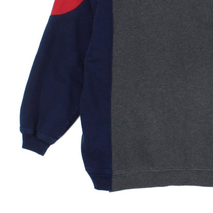 Womens Reworked Sweatshirt Spell Out Embroidered