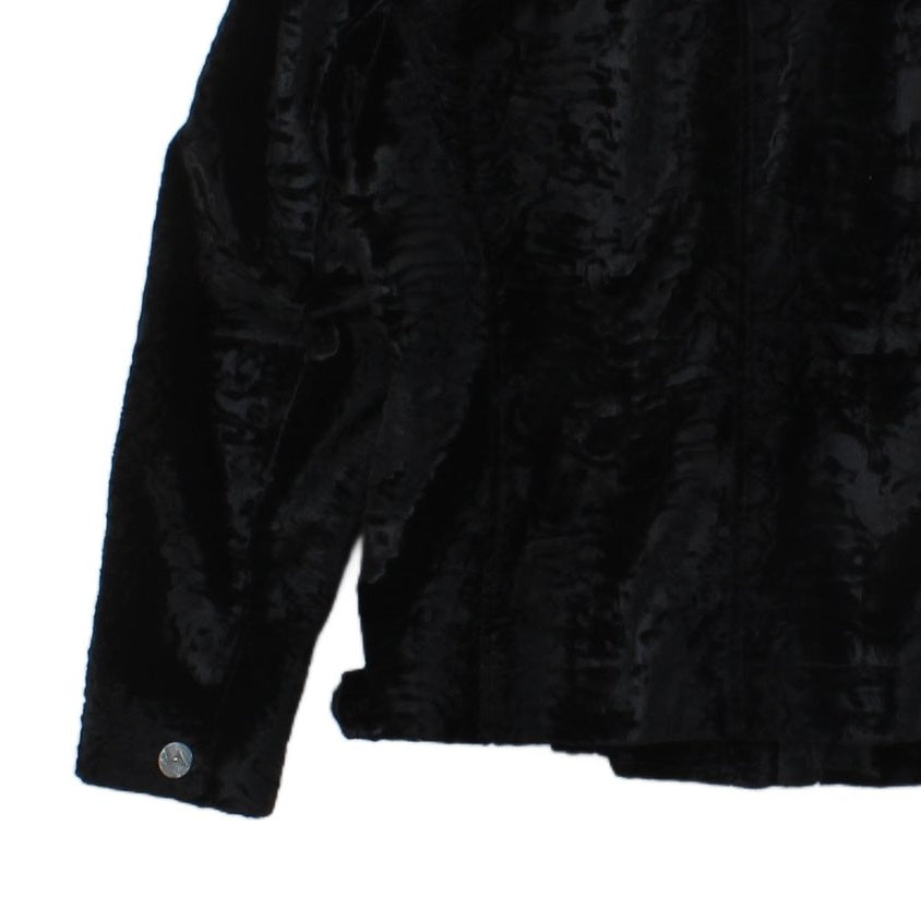 Womens Velour Jacket Button Long Sleeve