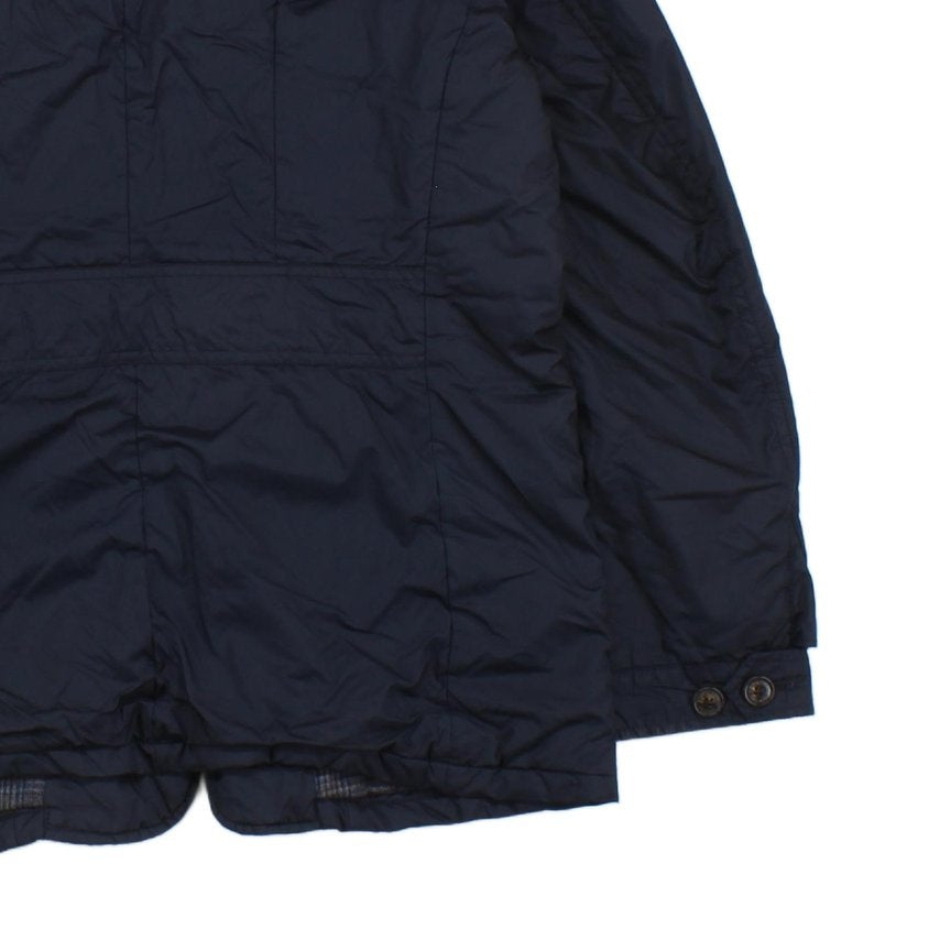 Mens Quilted Jacket Classic Button Pocket