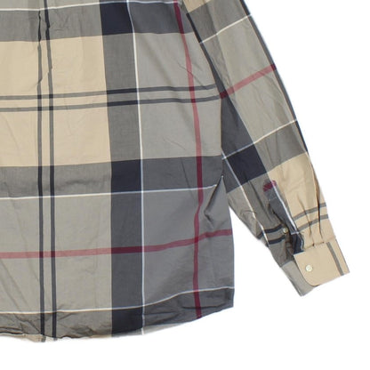 Mens Check Shirt Plaid Long Sleeve